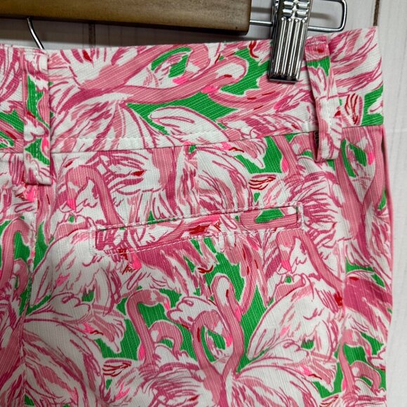 Lilly Pulitzer Callahan Shorts – Tropical Coastal Flamingos – Size 000 – EUC - Picture 3 of 12